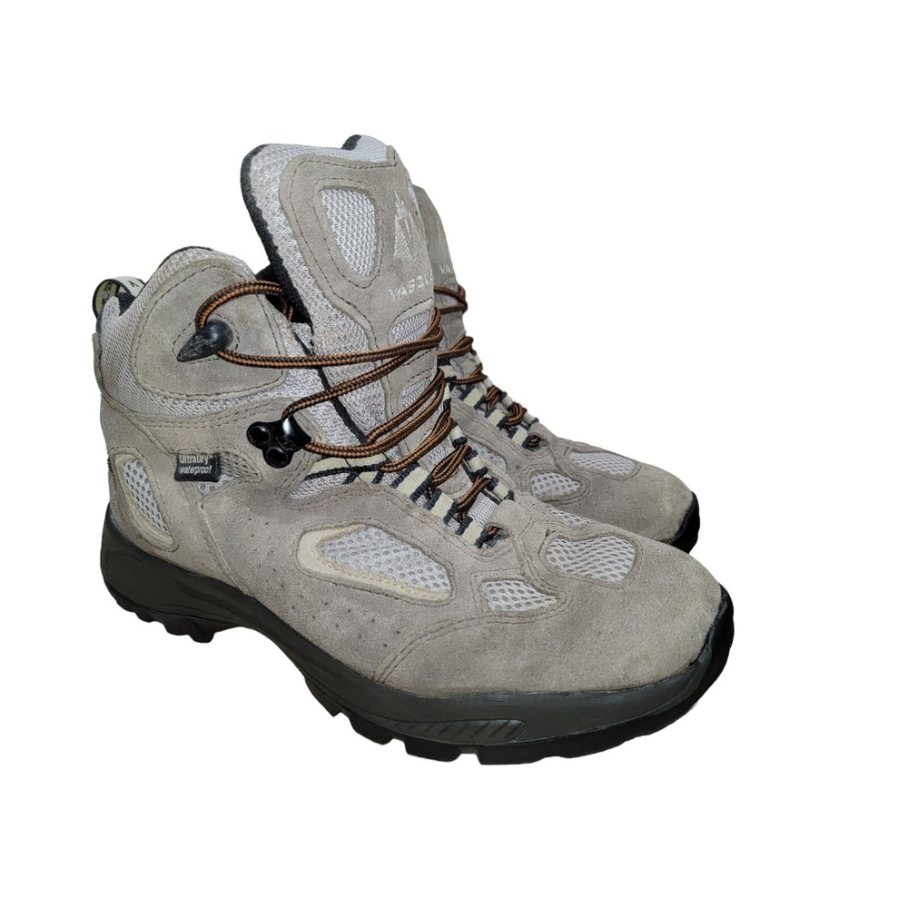Vasque Breeze Waterproof Hiking Boots‎ Youth Size 6 M Gray Leather Trail Shoes